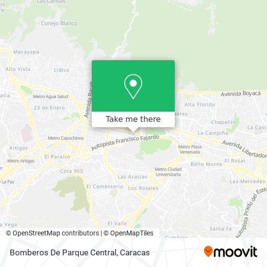 Bomberos De Parque Central map
