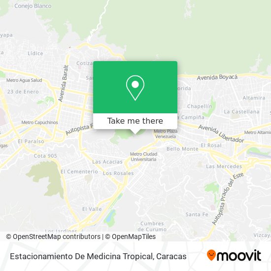 Estacionamiento De Medicina Tropical map