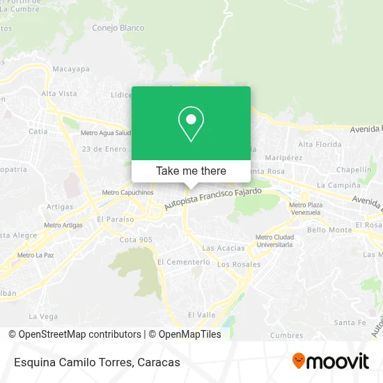 Mapa de Esquina Camilo Torres