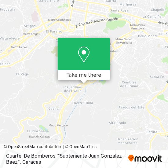 Cuartel De Bomberos ""Subteniente Juan González Báez"" map