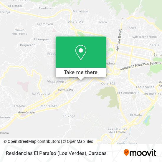 Residencias El Paraíso (Los Verdes) map