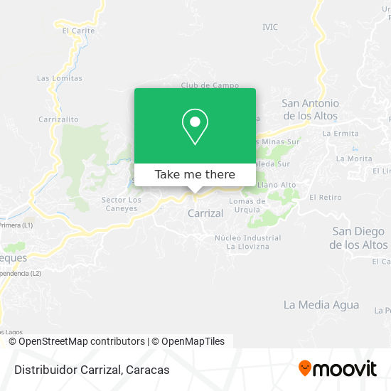 Distribuidor Carrizal map