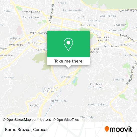 Barrio Bruzual map