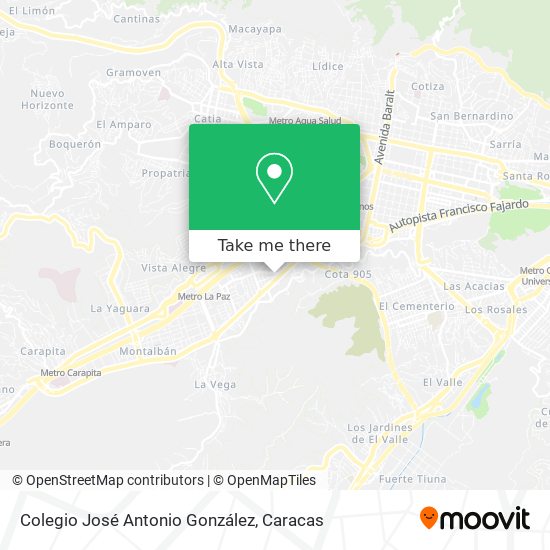 Mapa de Colegio José Antonio González