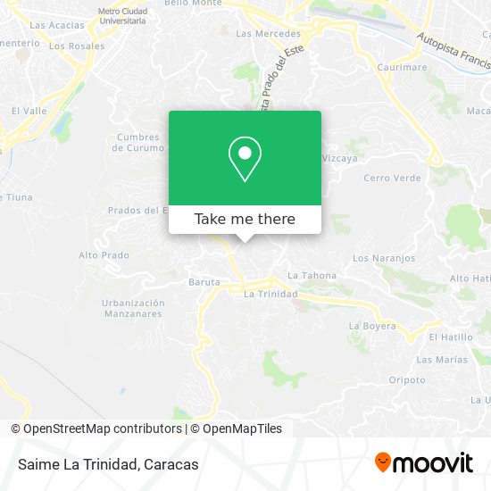 Mapa de Saime La Trinidad