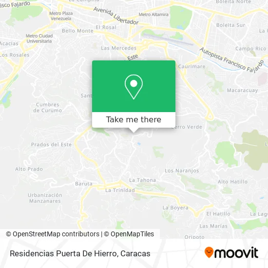 Residencias Puerta De Hierro map