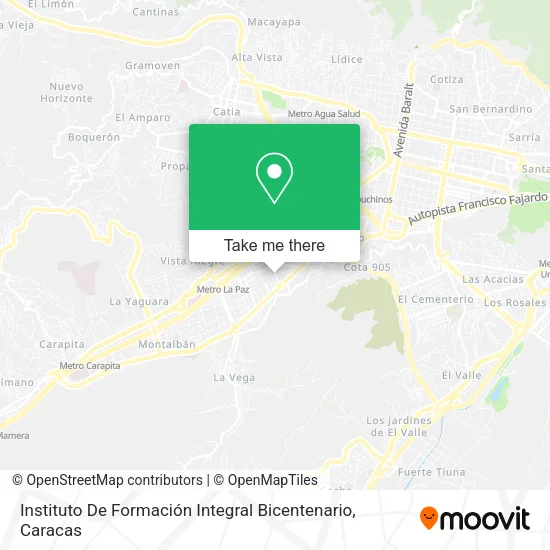 Mapa de Instituto De Formación Integral Bicentenario