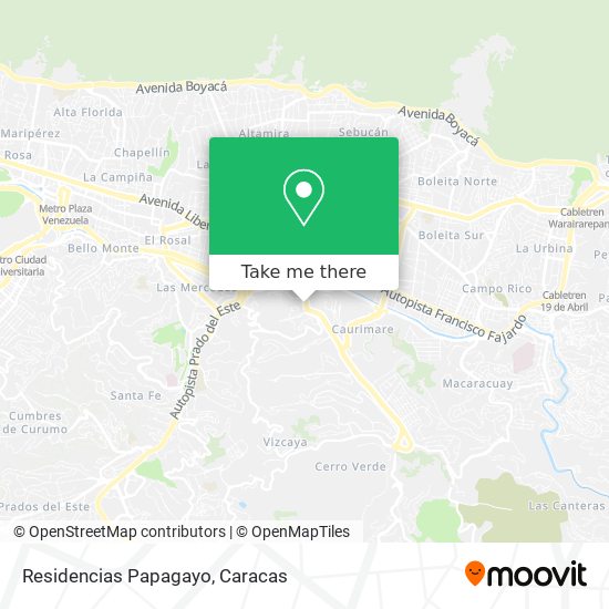 Residencias Papagayo map