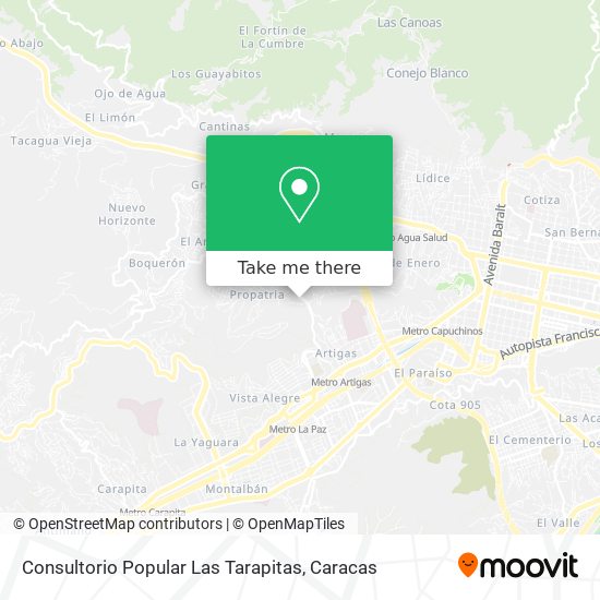 Consultorio Popular Las Tarapitas map