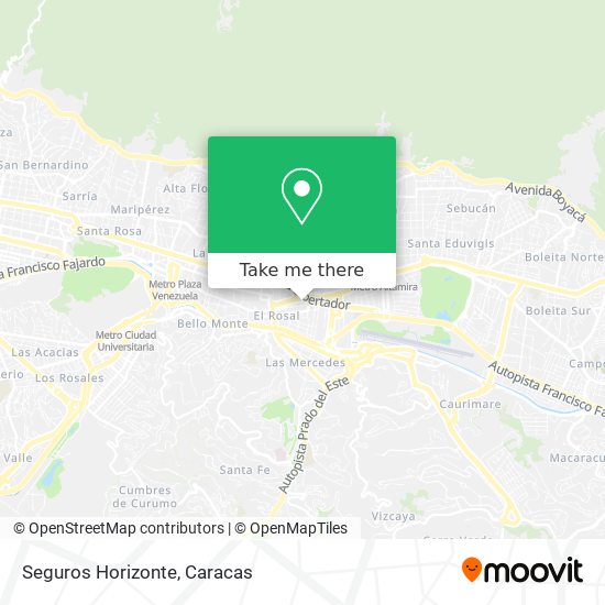 Seguros Horizonte map
