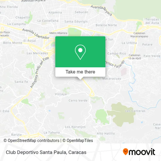 Mapa de Club Deportivo Santa Paula