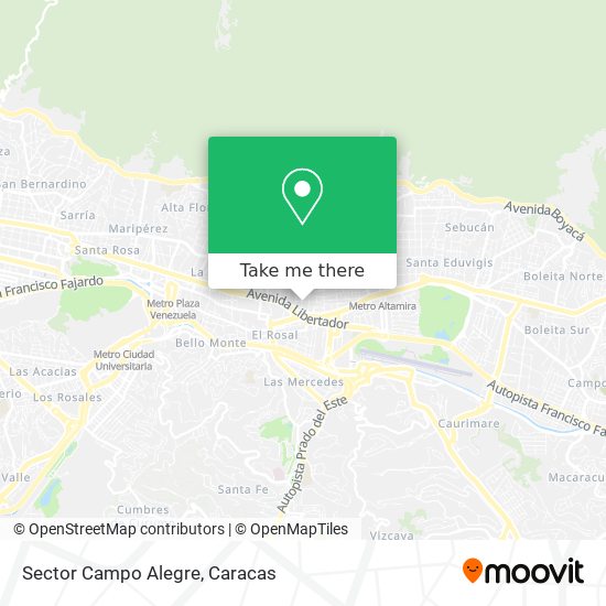 Sector Campo Alegre map