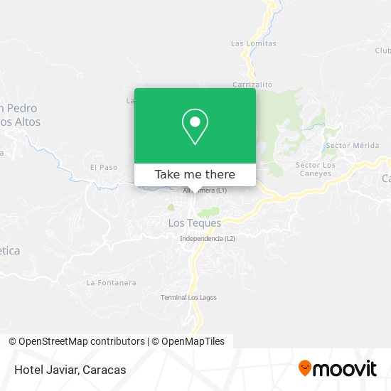 Hotel Javiar map