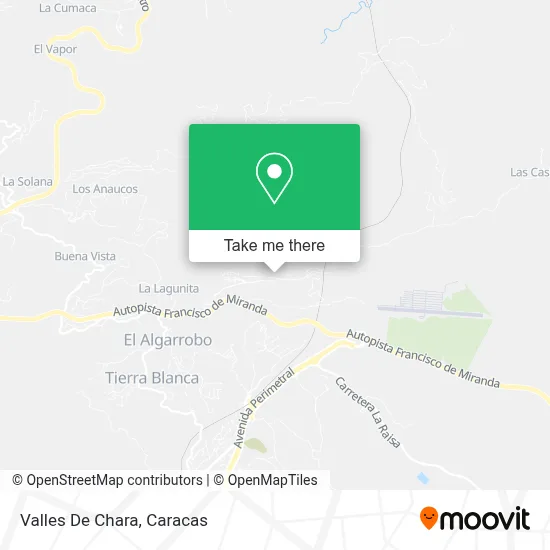 Valles De Chara map