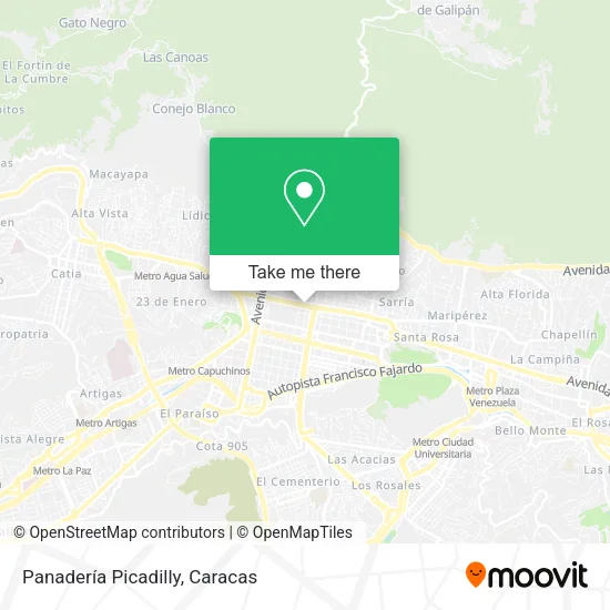 Panadería Picadilly map