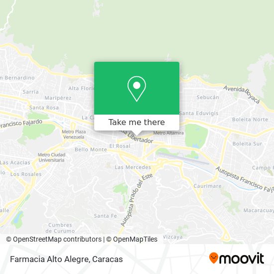 Mapa de Farmacia Alto Alegre