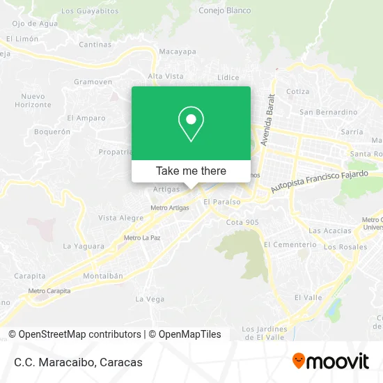 Mapa de C.C. Maracaibo