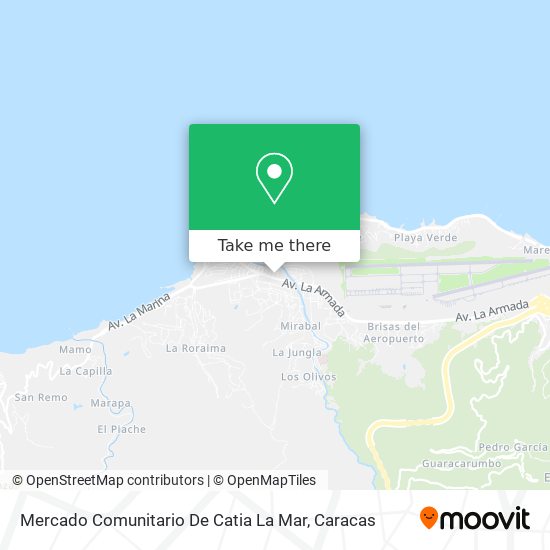 Mapa de Mercado Comunitario De Catia La Mar