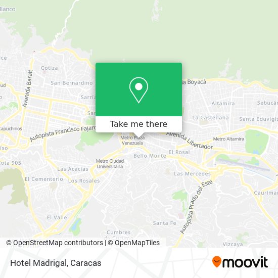 Mapa de Hotel Madrigal