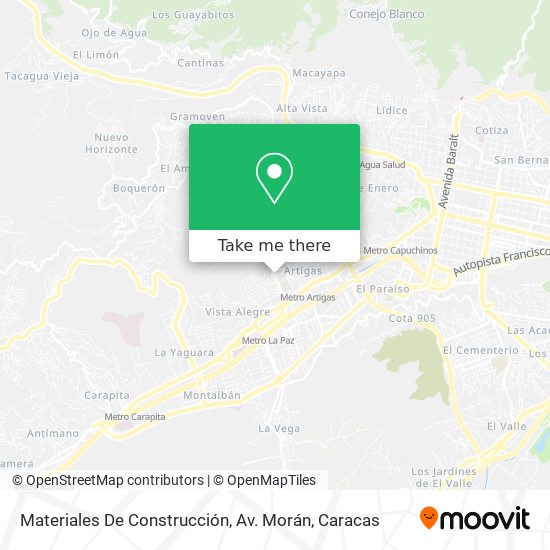 Materiales De Construcción, Av. Morán map