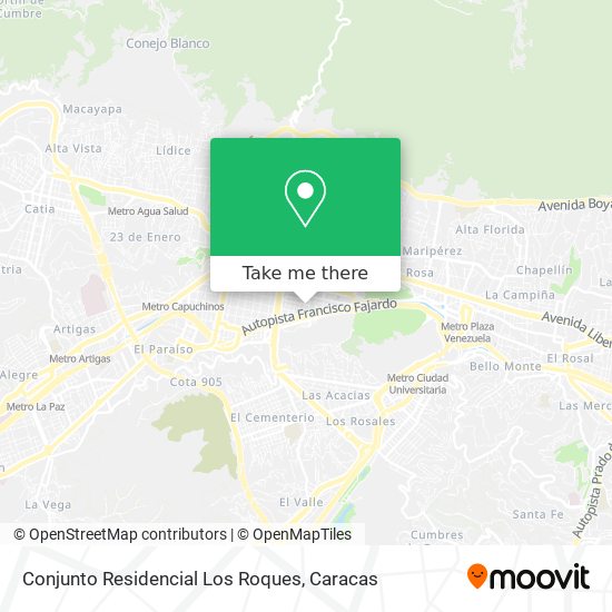 Conjunto Residencial Los Roques map