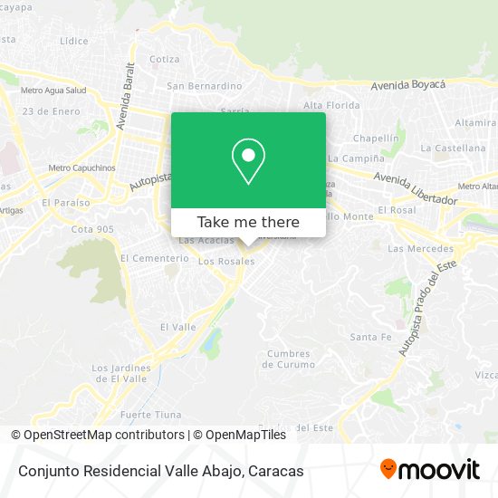 Conjunto Residencial Valle Abajo map