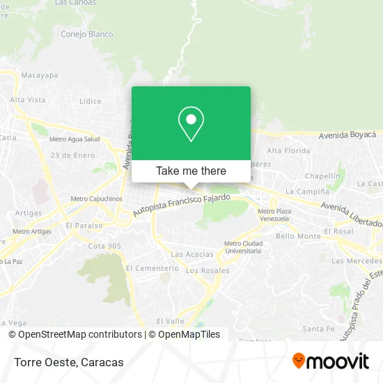 Torre Oeste map