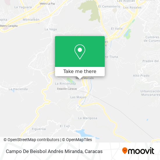 Campo De Beisbol Andrés Miranda map