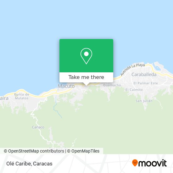 Olé Caribe map