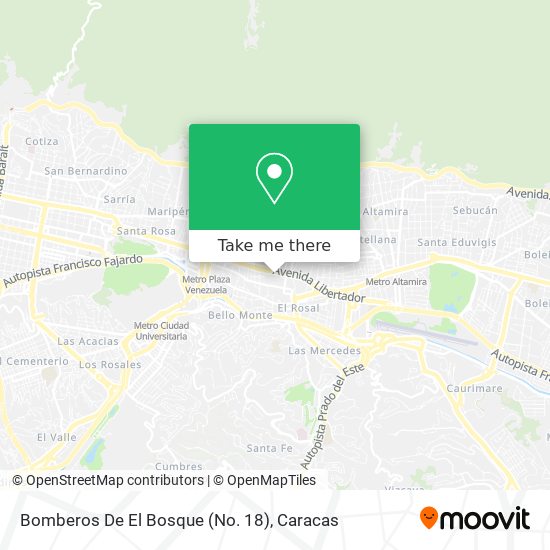 Bomberos De El Bosque (No. 18) map
