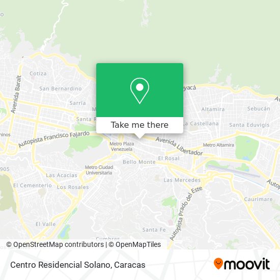 Centro Residencial Solano map