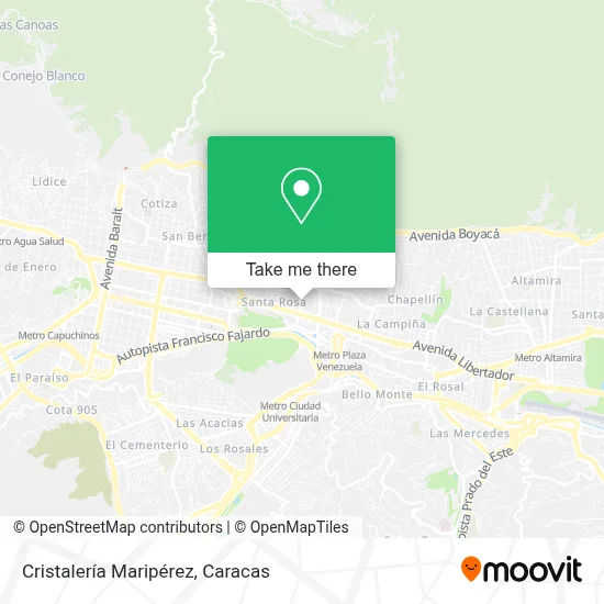 Cristalería Maripérez map