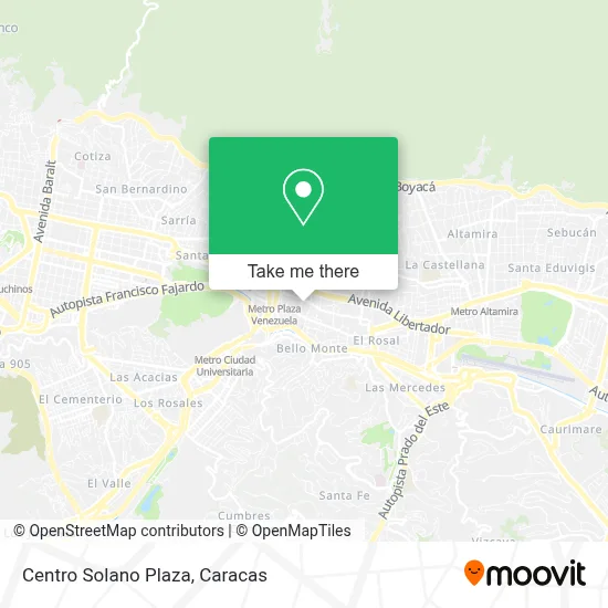 Centro Solano Plaza map