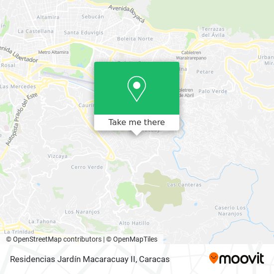 Mapa de Residencias Jardín Macaracuay II