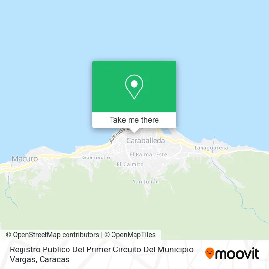 Mapa de Registro Público Del Primer Circuito Del Municipio Vargas