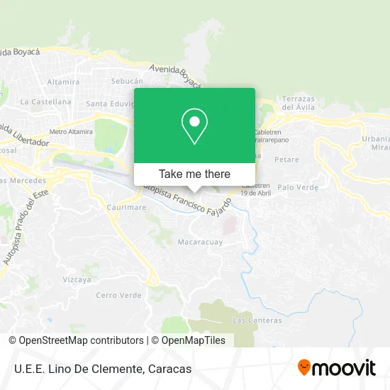 U.E.E. Lino De Clemente map