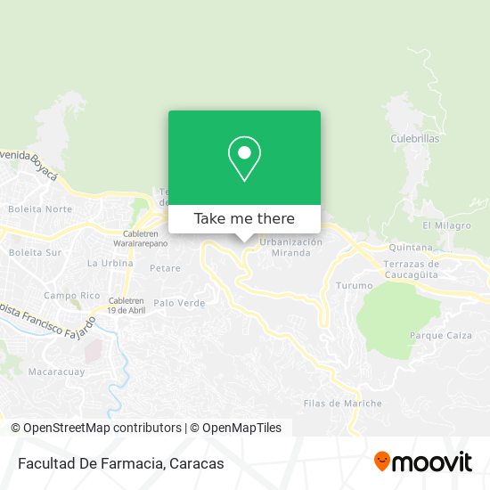 Mapa de Facultad De Farmacia