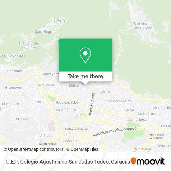 U.E.P. Colegio Agustiniano San Judas Tadeo map