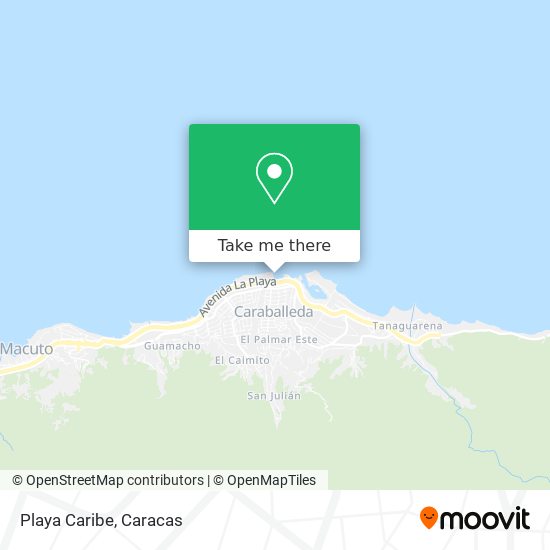 Playa Caribe map