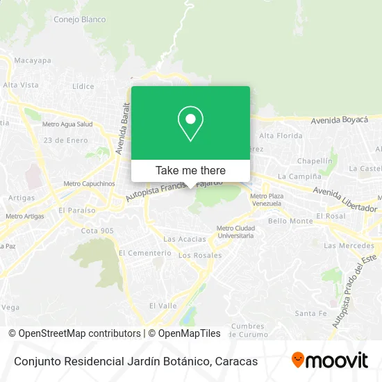 Mapa de Conjunto Residencial Jardín Botánico