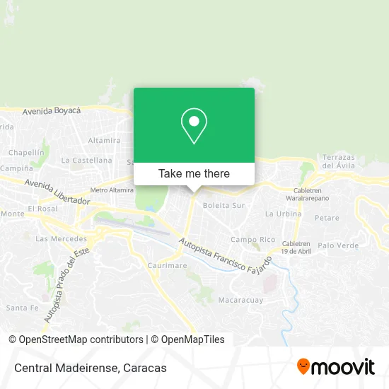 Central Madeirense map