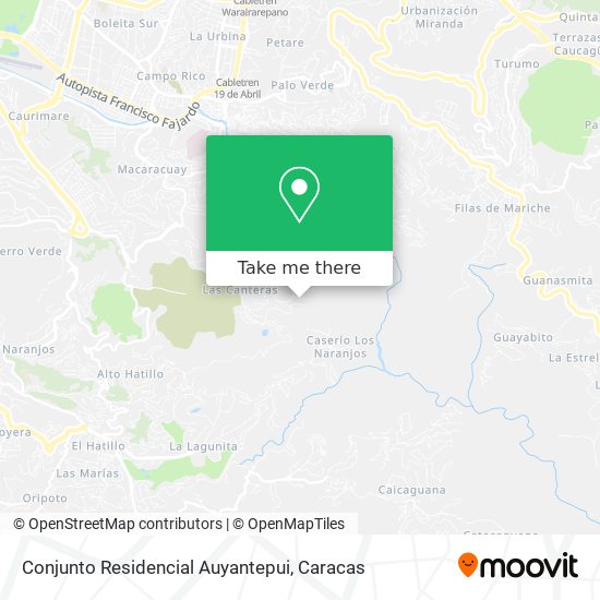 Conjunto Residencial Auyantepui map