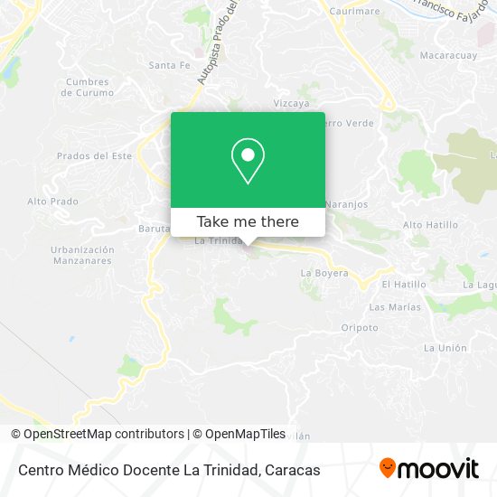 Centro Médico Docente La Trinidad map