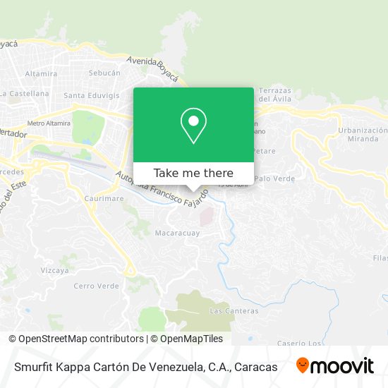 Smurfit Kappa Cartón De Venezuela, C.A. map