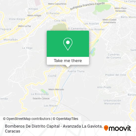 Bomberos De Distrito Capital - Avanzada La Gaviota map