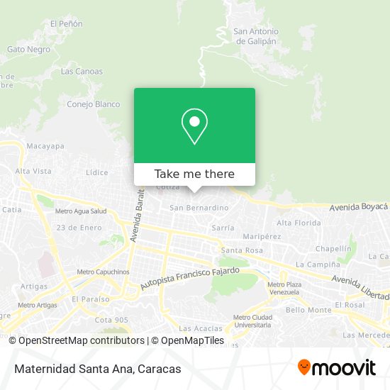 Maternidad Santa Ana map