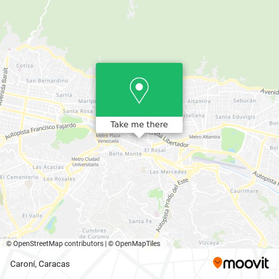Mapa de Caroní