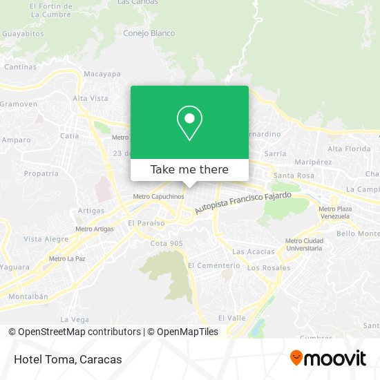 Hotel Toma map