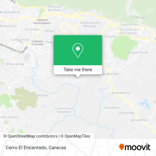 Cerro El Encantado map