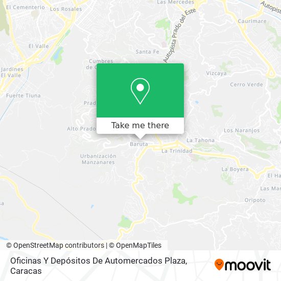 Oficinas Y Depósitos De Automercados Plaza map